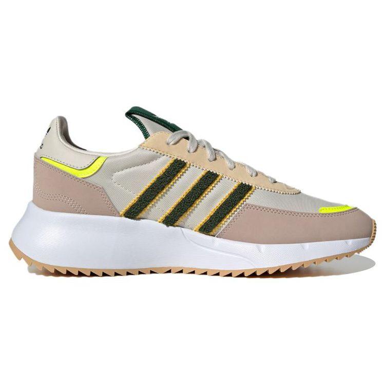 Adidas Retropy F2 Алюминиевые зеленые синельные кроссовки унисекс Кремовые Темно-зеленые Солнечно-желтые HQ4360