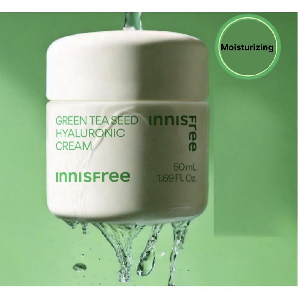 Innisfree Крем с гиалуроновой кислотой и семенами зеленого чая 50 мл