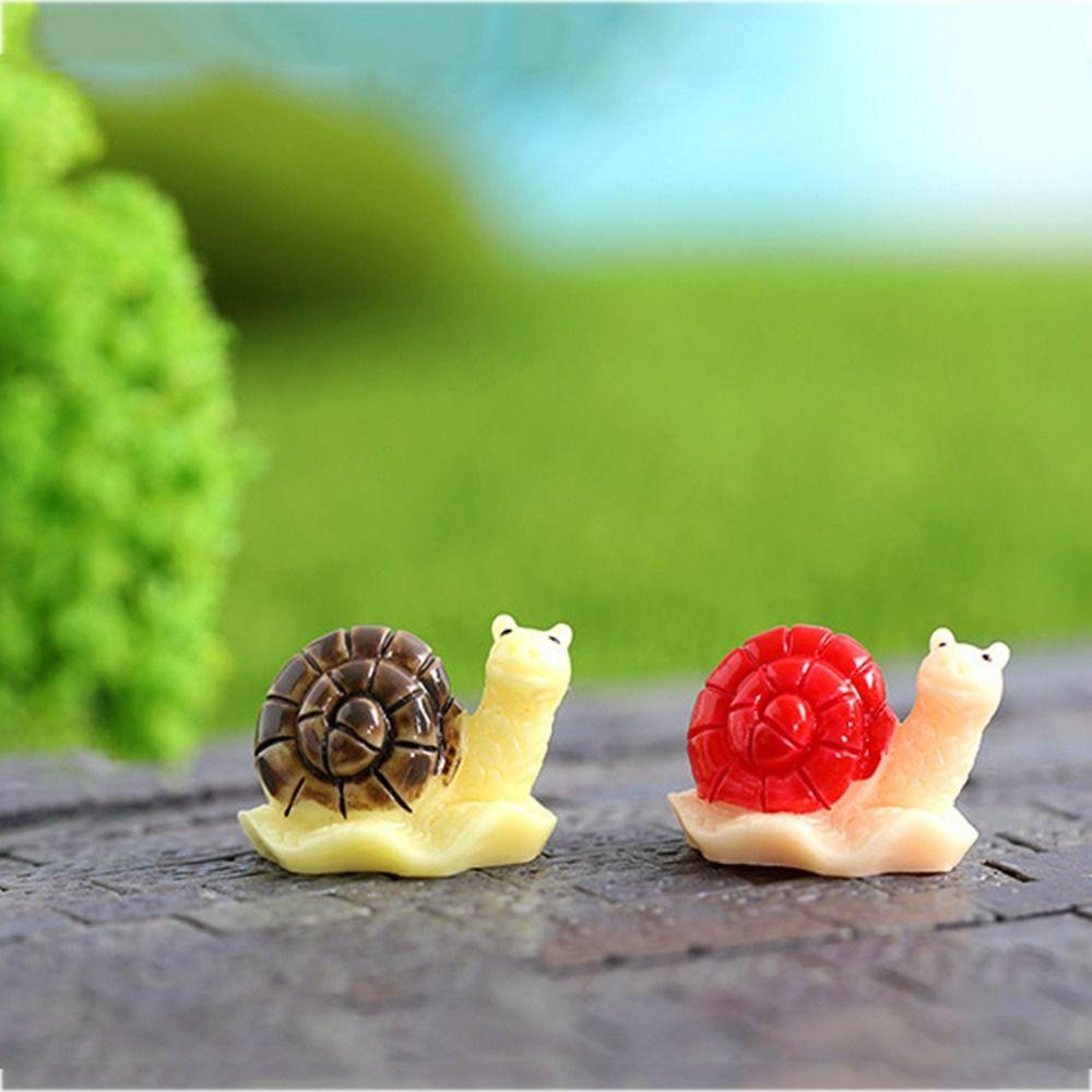 Микропейзаж Суккулентная фигурка улитки Миниатюрная фигурка Животное Кукла Суккулентное растение Орнамент
