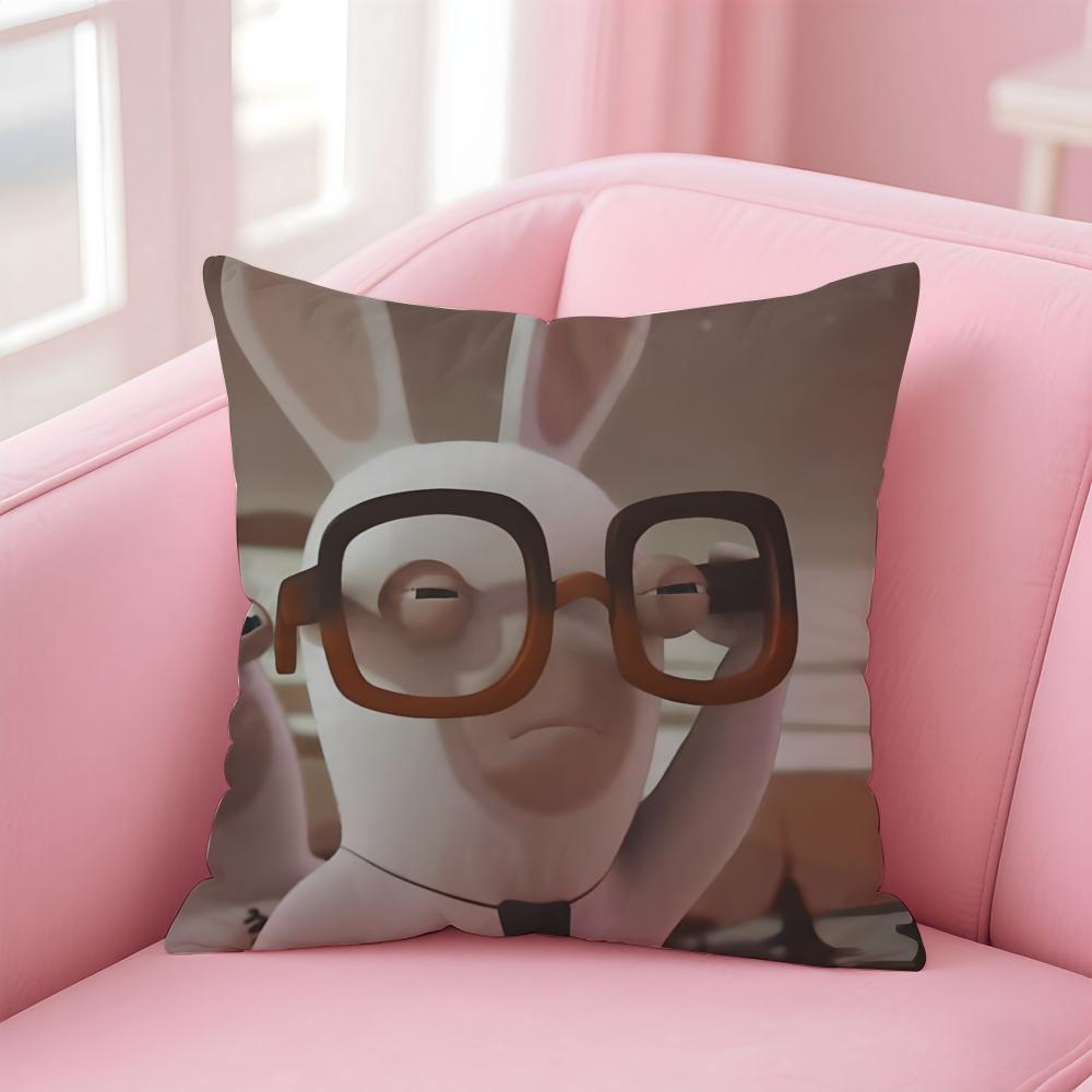 Чехол на подушку R-Rabbids I-Invasion для дома и автомобиля, многоцелевой, двусторонний, мягкий и прочный, для повседневного использования