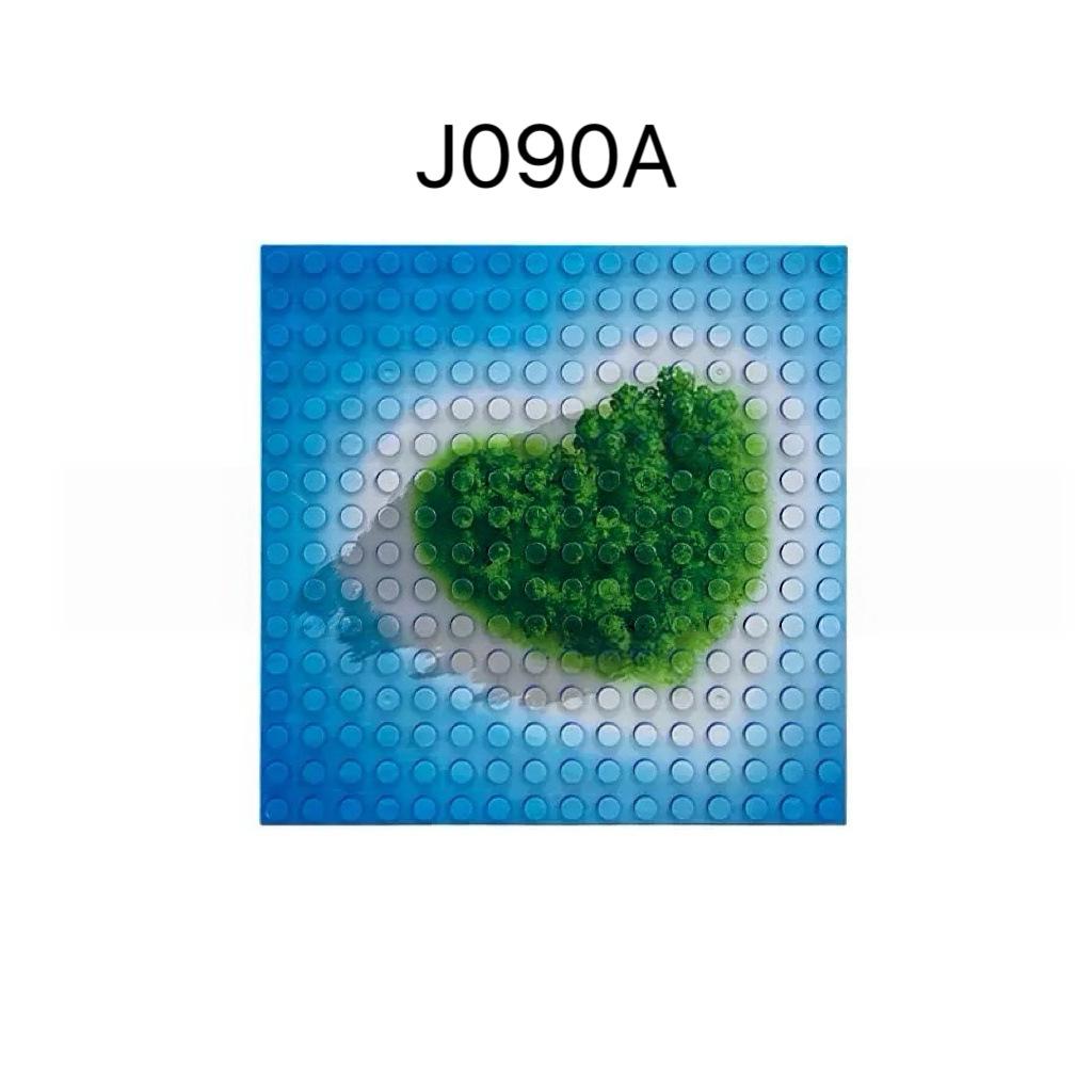 Love Island Baseplate 16 * 16 Single-Sided Small Particles Diy Small Particles Building Block Toy J090A