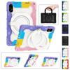 Rotating Stand Tablet Case Redmi Pad Pro 12.1 Inch Shockproof Silicone Cover With Shoulder Strap PCTPU Hybrid Design