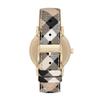 Burberry BU9026 Женские часы The City Champagne Dial с ремешком в клетку