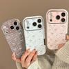 Подходит для чехла для мобильного телефона Apple 17promax Iphone16 Кожаный Клетчатый Бант 15 Ретро 13 Мягкий Чехол