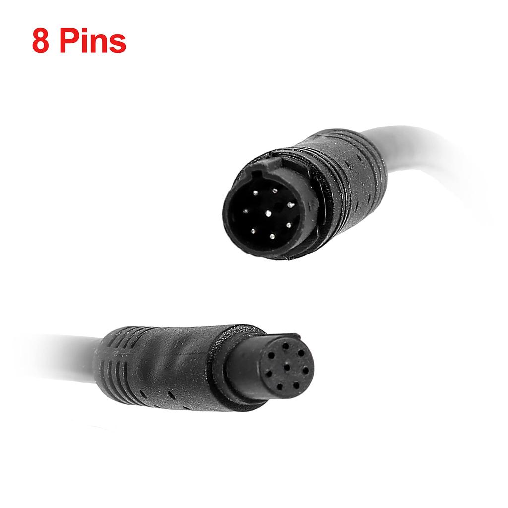 X AUTOHAUX Backup Camera Cable Extension Cable Dash Camera Cord Rear Camera 8Pin 6M