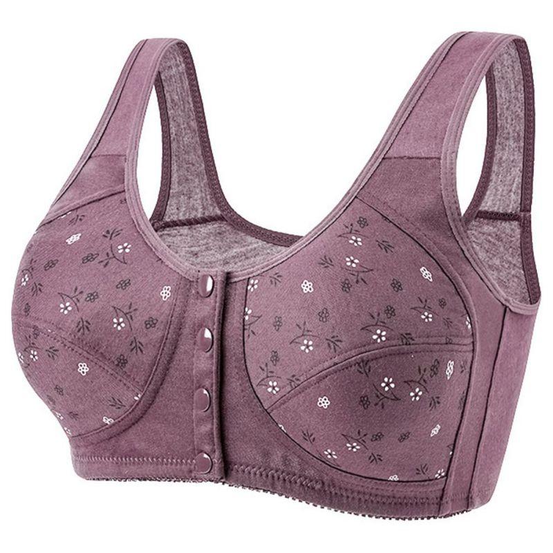 Женский бюстгальтер большого размера с передней застежкой Бюстгальтер на широких бретелях