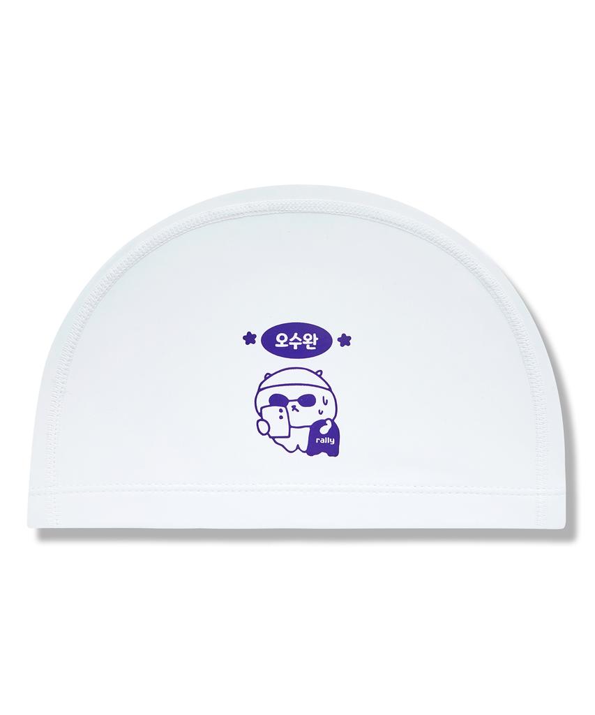 Laelliseupocheu [Rruc514 Wht] Шапочка для плавания с полиуретановым покрытием Osuwan Белая