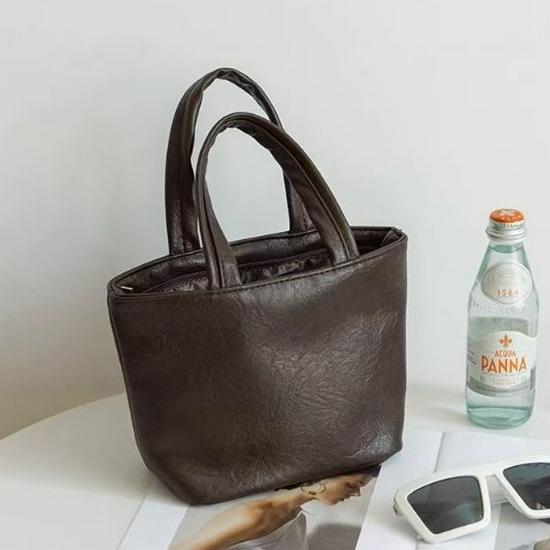 Новая женская маленькая кожаная сумочка - Модная однотонная мини-косметичка