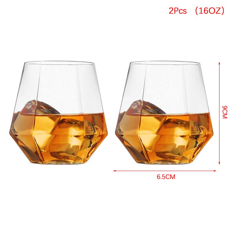 2/4Pcs Shatterproof Plastic Wine Glass Unbreakable Pet Red Wine Tumbler Glasses Cups Reusable Transparent Fruit Juice Beer Cup