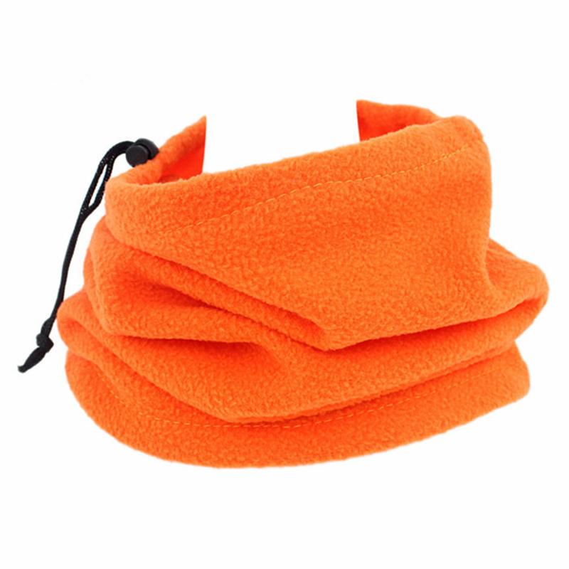 Fleece Neck Tube Men Women Multifunction Warm Solid Color Neck Warmer Hiking Skating Running Sport Scarf Ski Mask Scarf Winter