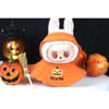Halloween Atmosphere Pumpkin Cape for Labubu Cute Magic Broom Cloak Set Bat Decorative Button for 17cm Ladbubu Dolls Accessories