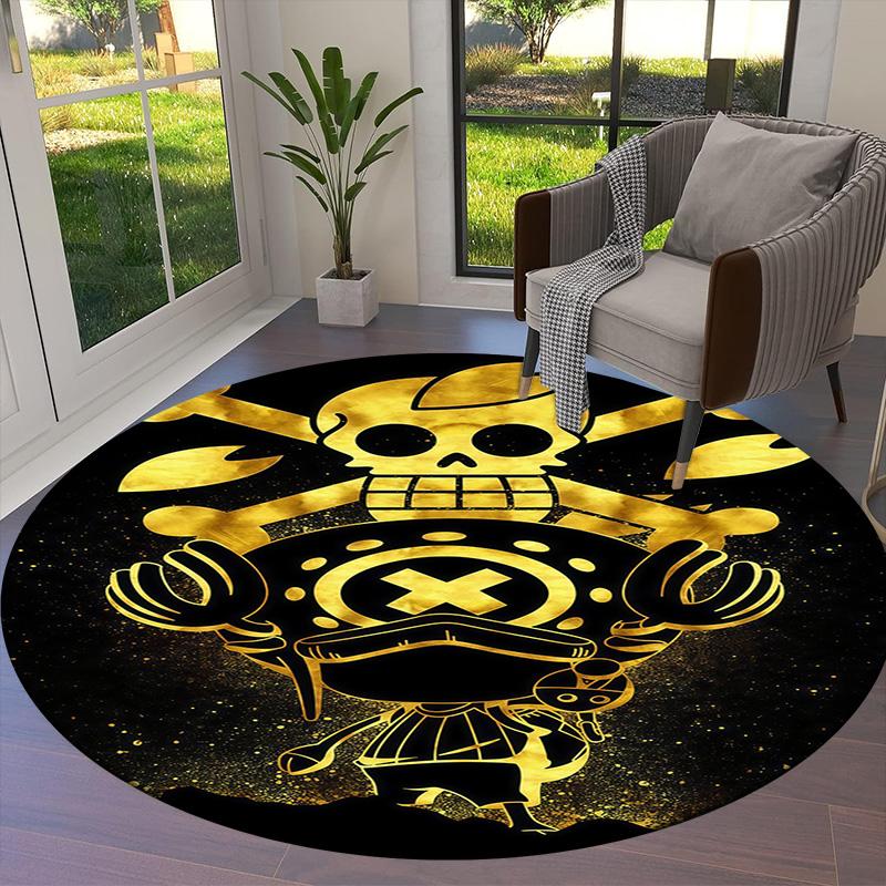 Brook Round Area Rug Carpet Rug For Living Room Bedroom Sofa Playroom Decor Nonslip Floor Mat