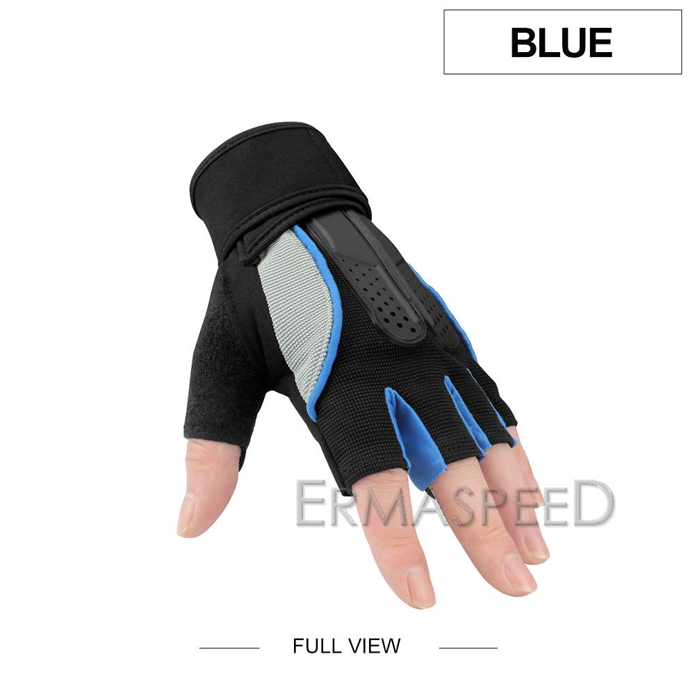 Мужские мотоциклетные перчатки, противоударные, износостойкие, дышащие, для занятий спортом на открытом воздухе, велосипедные перчатки, летние перчатки без пальцев для верховой езды