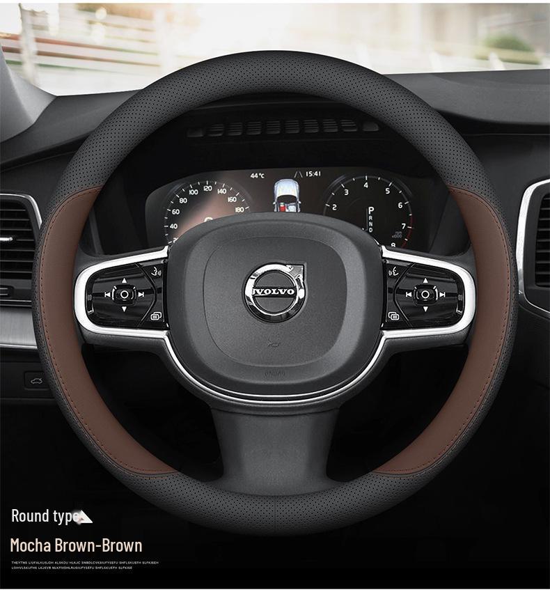 Оригинальная кожаная накладка на руль для Volvo серии XC