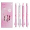 4PCS/Set 0.5mm Blue/Black Ink Erasable Pen Press Type Ballpoint Pen Creative Gel Pen  Student