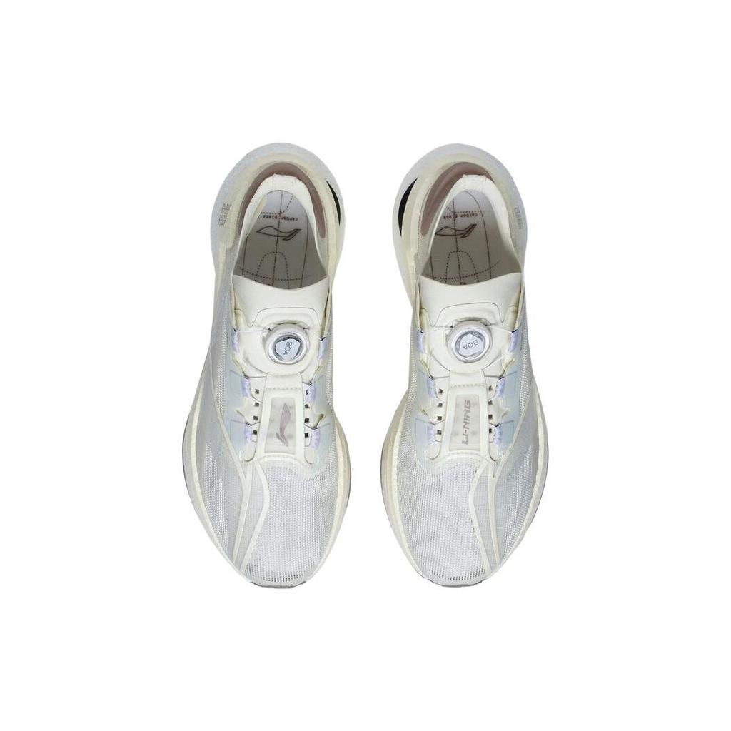 Li Ning Absolute Shadow Удобные амортизирующие нескользящие износостойкие низкие повседневные кроссовки для бега унисекс белые серые ARRT013-3