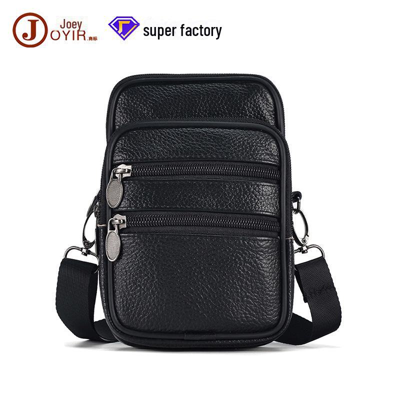 Мужская сумка-мессенджер и поясная сумка из натуральной кожи - многофункциональный кошелек из коровьей кожи для спорта и бизнеса на открытом воздухе