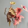 Long Branch Artificial Green Plants Plastic Fake Tree Leaves  Outdoor Garden Decor