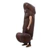Забавный и необычный надувной костюм пениса для взрослых, коричневый