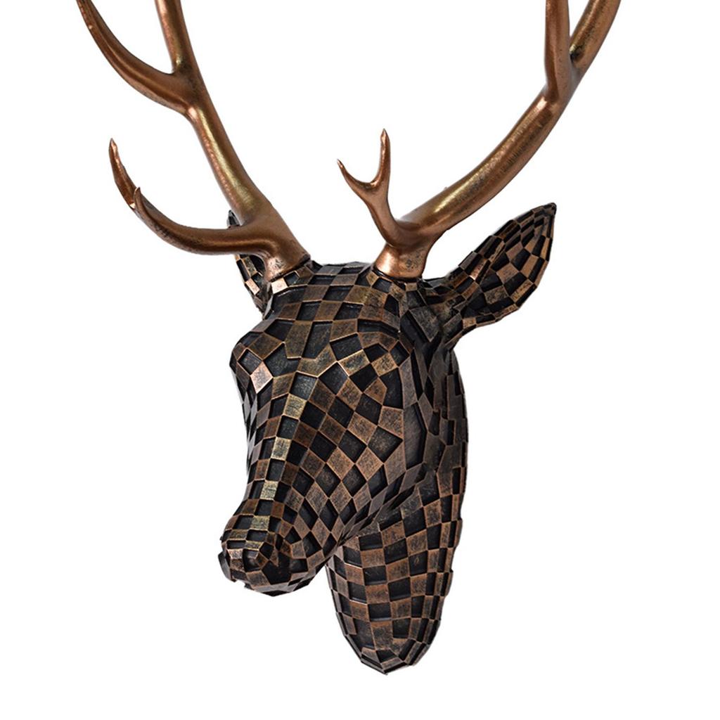 Deer Head Wall Mount Decor Home Artwork Creative Centerpiece Decorative