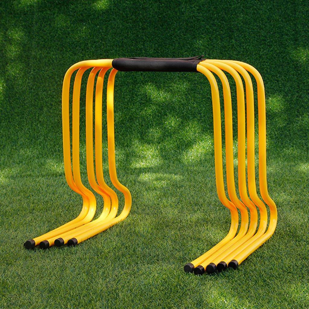 5 штук барьеров для ловкости, скорость, желтый, многоцелевое футбольное тренировочное оборудование, препятствия для