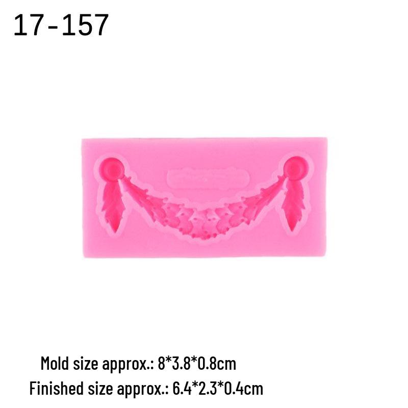 Набор рельефных силиконовых форм для эпоксидной смолы, глины, украшений для торта и шоколадной мастики