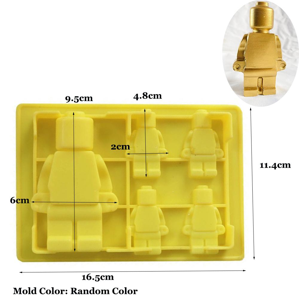 Творческий робот силиконовая форма для свечей бетон гипс шоколадная форма для выпечки украшения дома рождественские подарки товары для творчества