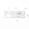 Modern horizontal Butterflies wall clock