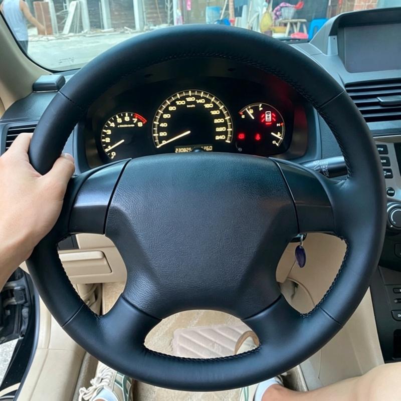 Car Accessories Hand-stitched Black Artificial Leather 2003-2007 Odyssey 2005-2010 Steering Wheel Cover For Honda Accord 7