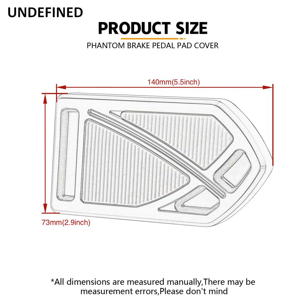Чехол на педаль тормоза Phantom для Harley Touring Road King Street Glide 1980-2023 Softail FL Fatboy 1986-2017 Dyna FLD 12-2016