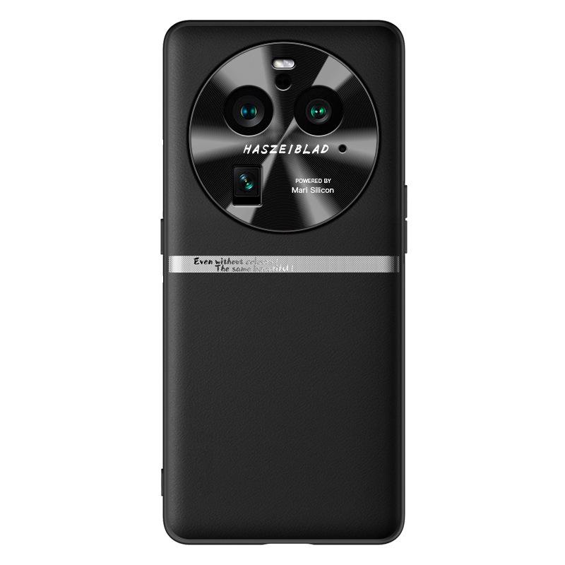 Противоударный защитный чехол из жидкой кожи для мобильного телефона OPPO Find X6 Pro - цельный, отправлен