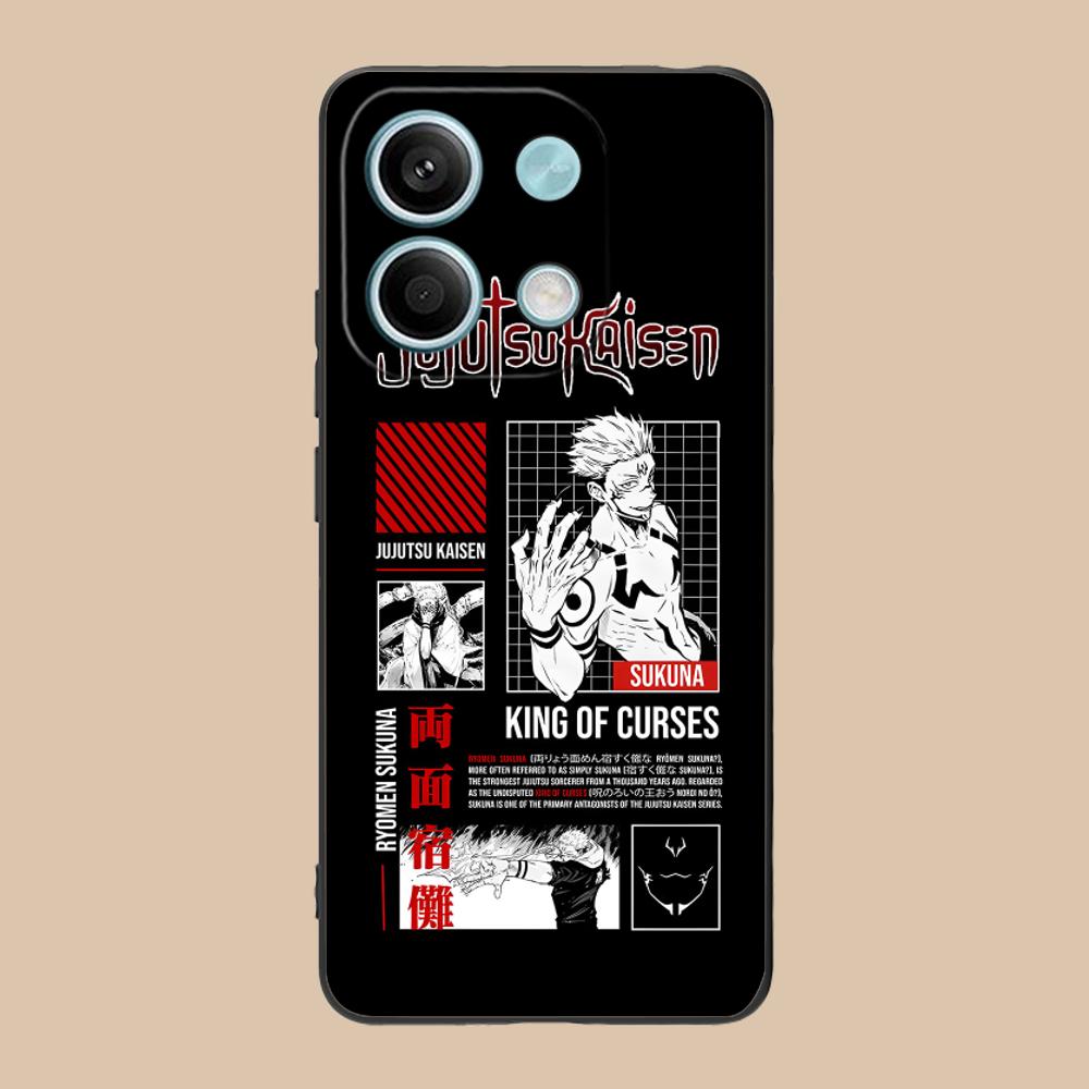 Чехол для мобильного телефона Jujutsu Kaisen Сукуна для Xiaomi 15 14 13 12 Mi 11 T Ultra Lite Pro S X 5G Чехол с цветной печатью Красивый чехол