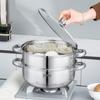 DePolina 304 Stainless Steel Double Layer Steamer & Soup Pot