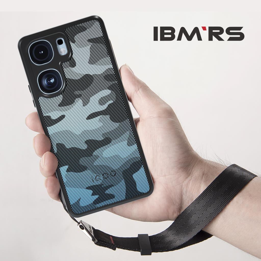 (Comes with Wrist strap)IBMRS for Vivo iQOO Neo9/9 Pro/9S Pro/9S Pro+ Case,Camo Frosted Transparent Shockproof Protection Case