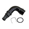Pipe Connector Crankcase Breather Hose Tube Clip & Seal for VW Golf Mk4 1.8T 06A103213 06A103213F 06A 103 213 F 06A 103 213F