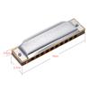 Suzuki 1072 F Folkmaster Standard 10 Hole Diatonic Harmonica Key of F 20 Tone for Beginner Student