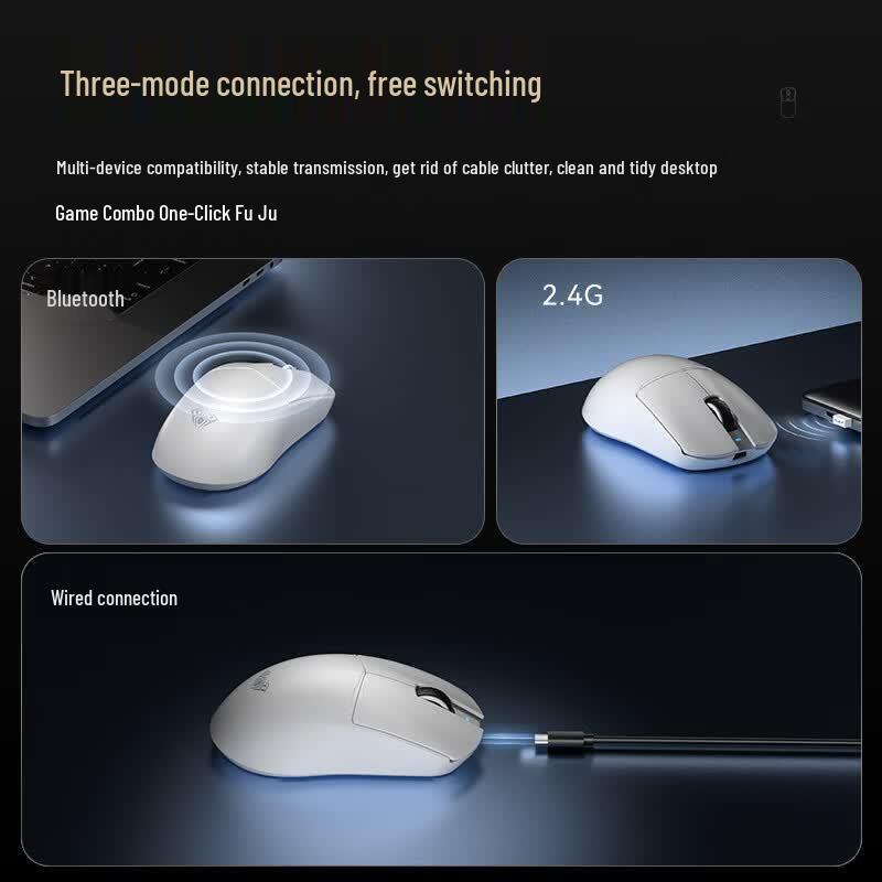 AULA V3SE Lightweight Triple-Mode RGB Gaming Mouse