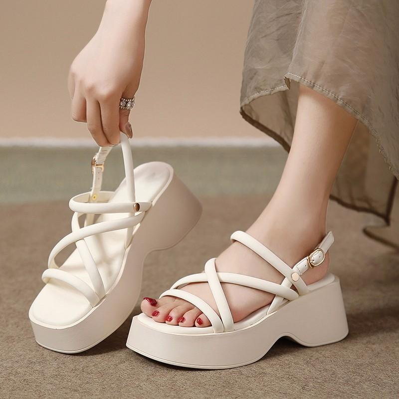 Ladies Retro Casual Platform Sandals