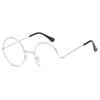 Korean Retro Round Frame Glasses: Japanese Metal Literary Style, Non-Prescription, Timeless Fashion