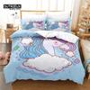 3pcs Duvet Cover Set, Lucky Unicorn Bedding Set, Soft Comfortable Breathable Duvet Cover, For Bedroom Guest Room Decor