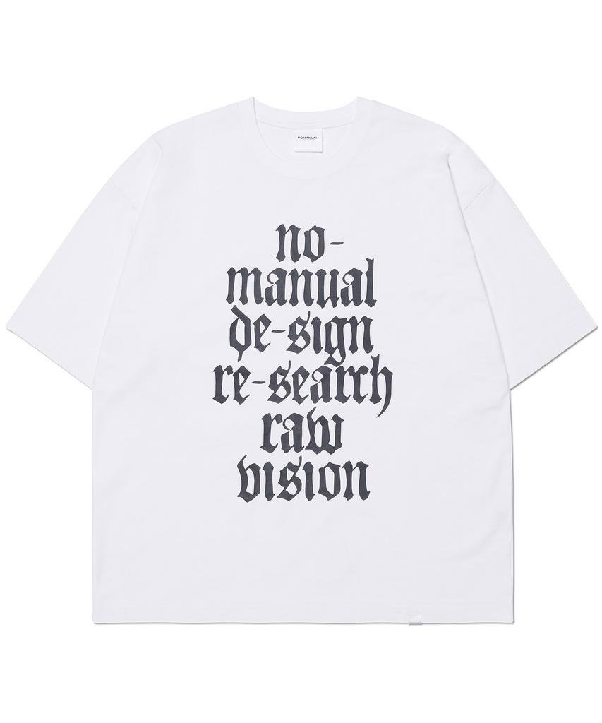 Футболка Nomaenyueol Raw Vision - Белая