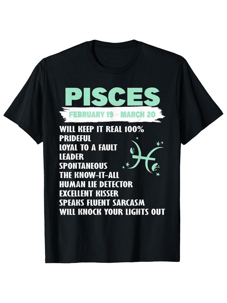 Pisces Zodiac Traits February 19 March 20 T-shirt