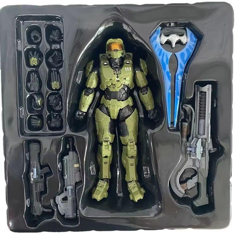 Игра 18см Re:Редактировать Достичь Масштаб 1/12 Master Chief Mjolnir Mark V1 Артикулируемая Фигурка Действия Коллекционные Украшения Крутой Подарок Для Мальчиков