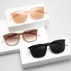 Новые модные женские солнцезащитные очки в большой коробке, простые солнцезащитные очки-корректоры с уличным солнцезащитным козырьком High Sense.