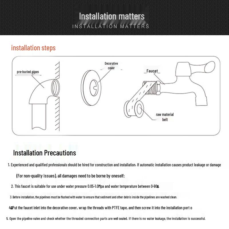 Old-fashioned Brass Single Cold Water Faucet