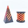 Impossible Pyramid Passthrough Sculpture 3D Printed Helix Screw Fidget Toy Spiral Cone Decompression Decorative Ornaments