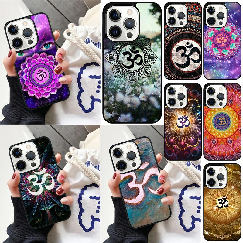 Aum om Намасте Символ Дзен Йога Чехол для телефона Для iPhone 17 Air 15 16e 14 13 Pro Max Coque 12 11 Pro Max PLUS чехол