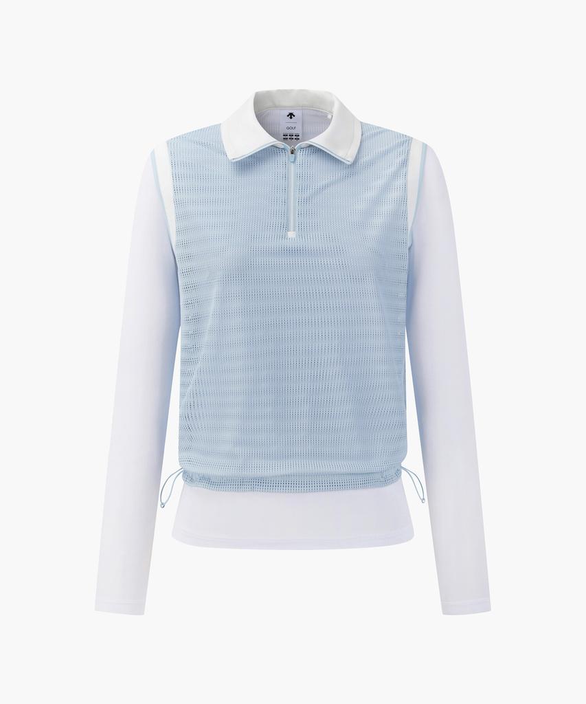 DESCENTE GOLF Women'S Mesh Hybrid Cooling T-Shirt Dr22Wftl51