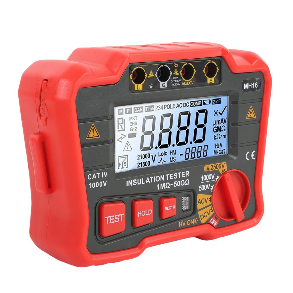 Цифровой тестер сопротивления изоляции Высокоточный мегаомметр 2500 В Высоковольтный тестер сопротивления для