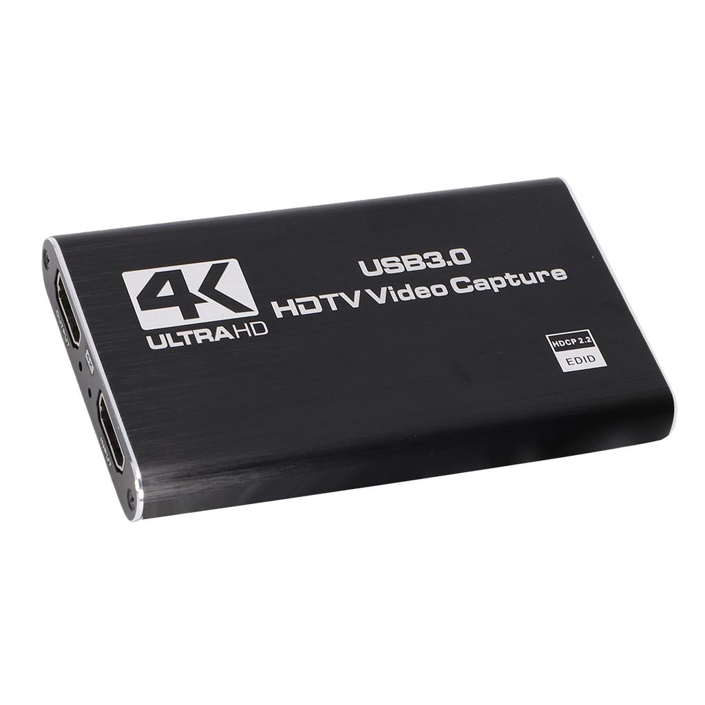 Карта захвата видео 4K, HDMI на USB 3.0, карта захвата игр с выходом Loop Out, 1080P 60FPS, вход для микрофона 3,5 мм